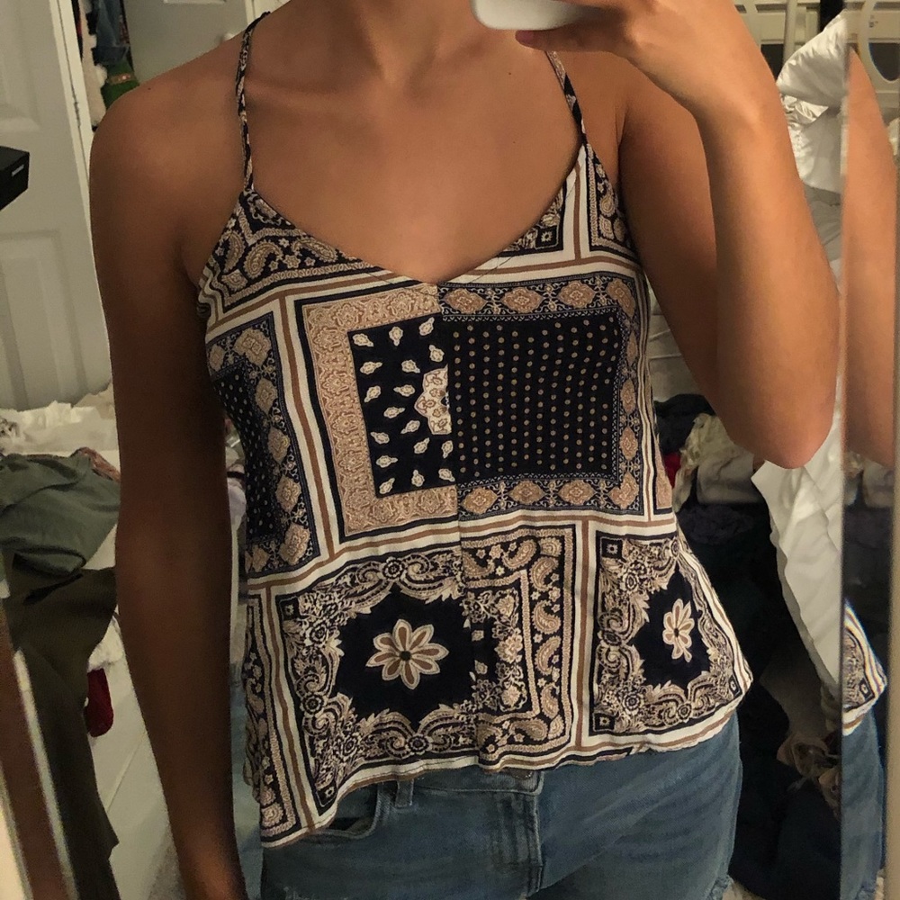 Olivaceous Tie Back Top